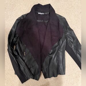 Bagatelle Black Leather Jacket with Dark Accents